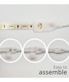 5m 10W/m vandtæt LED strip (Type X-2) - 230V, IP67, 1300lm/m, Kan klippes for hver 10cm, op til 50m