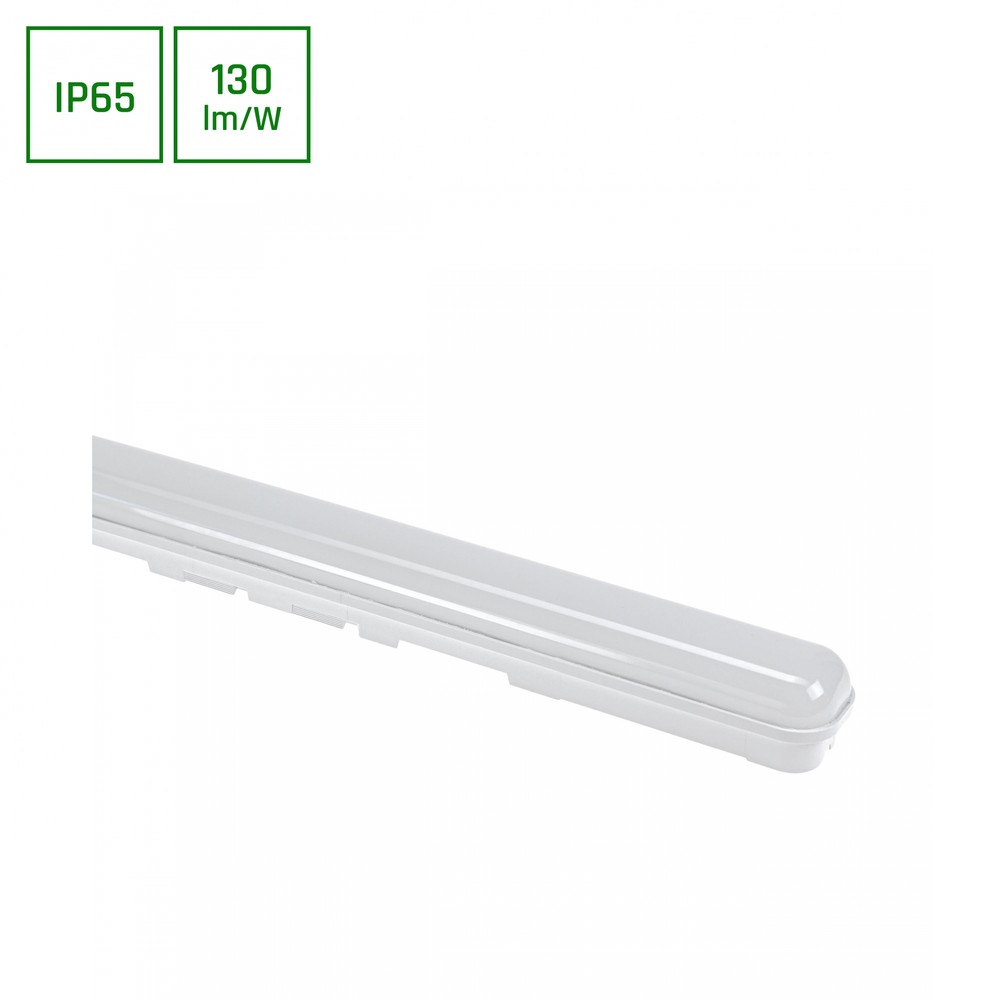 LIMEA GO 25W - Vandtæt, 600mm, Kold Hvid, 230V, 120 °, IP65, IK07, 600x60x52mm, Hvid