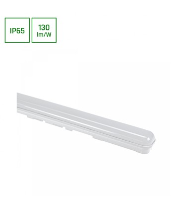 LIMEA GO 25W - Vandtæt, 600mm, Kold Hvid, 230V, 120°, IP65, IK07, 600x60x52mm, Hvid