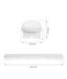 60cm 25W Limea GO komplet LED armatur - 130lm/W, IP65, 6000K, vandtæt