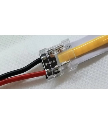 Restsalg: Fleksibelt startstik - Til COB LED strips (8 mm), 12V / 24V