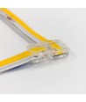 L-mellemled til enkeltfarvet LED strips - 8mm bred, 12V / 24V, COB