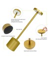 Opladelig LED bordlampe med trådløs opladning - Guld, IP54 Inde/udendørs, touch dæmpbar