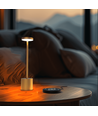 Candela Opladelig LED bordlampe med trådløs opladning - Guld, IP54 Inde/udendørs, touch dæmpbar