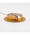 2,7W Ø6,8cm Reco68 møbelspot indbygning RA92 - 12V DC, Hul: Ø5,5 cm, Mål: Ø6,8 cm, Guld
