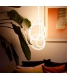 10m Neon Flex Tube til Indretning - 230V, Varm hvid, D16 Neon komplet sæt