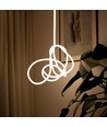 10m Neon Flex Tube til Indretning - 230V, Varm hvid, D16 Neon komplet sæt