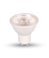 7W GU10 - LED plast spotlight, linse, 6000K, 38D, dæmpbar