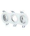 3xGU10 Lampe - Rund, hvid