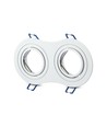 EN: VT-783 2xGU10 FITTING ROUND WHITE