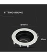 EN: VT-781 GU10 FITTING ROUND WHITE