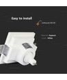 GU10 Gips Lampe/ring - Indspartling, Forkantet, Hvid