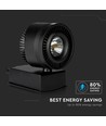 33W LED COB skinnespot, RA95 - Sort, 1800lm, kold hvid