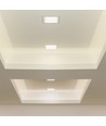 6W 12x12cm LED indbygningspanel - Hul: 11x11 cm, Mål: 12x12 cm