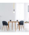 E27 pendelophæng i krom med gul ledning - Uden lyskilde, moderne design