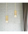 E27 Beton Pendel Lampe-Gul