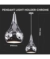 EN: VT-8180 E27 PENDANT LIGHT HOLDER-CHROME