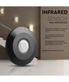 PIR loftsensor sort (flad) - maks: 1000W LED