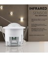 PIR loftssensor til indbygning - 360°, max 300W LED, hvid, IP20, justerbar tid og lysstyrke