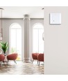 Mikrobølge bevægelsessensor til indbygning - max 300W LED, IP20, hvid, justerbar tid og lysstyrke