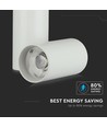 30W 1-fase skinnespot, RA95 - 24 grader, hvid, 6400K, 5 års garanti