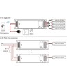 150W / 12V DC dæmpbar rWave strømforsyning - 12.5A, RF, push-dæmp, 4 kanaler
