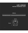 50W LED Lineær Master Trunking 4000K 90D Linse (160lm/W)-Dæmpbar