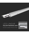 50W LED Lineær Følgesystem 4000K Dobbelt Asymmetrisk Linse (160lm/W)-Dæmpbar.