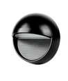 3W LED væglampe til trapper, rund - IP65, sort, 3000K, 210lm, indbygningsspot til trin og gange