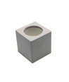 GU10 påbygningsspot i gips, kvadratisk - Hvid, 70x70x75mm, malbar, IP20, uden lyskilde