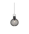 E27 pendel i sort metalnet - Ø30cm, moderne design, uden lyskilde