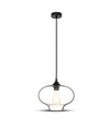 Ø28cm Artistic Globe pendel - E27 fatning, transparent glas, moderne design