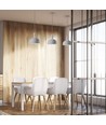 E14 pendelophæng med hvid skærm - Maks. 60W, justerbar, moderne design, uden lyskilde