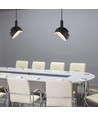 E14 pendelophæng med justerbar skærm - Sort, Ø18cm, 1m ledning, max 60W, ekskl. lyskilde