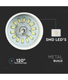 7W LED Pendel Lys - Guld Lampeskærm 4000K