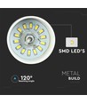 7W LED pendellampe - Guld akryl skærm, Ø12cm, inkl. lyskilde