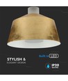 7W Pendel Lampe - Guld, Akryl, 4000K