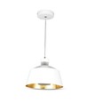 7W LED pendellampe, Ø25cm - Hvid akryl, 4000K, inkl. lyskilde