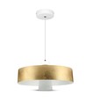 7W LED pendel, Ø34cm - Guld, akryl skærm, 4000K, inkl. lyskilde