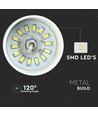 7W LED Pendel Lampe - Guld Lampeskærm, 4000K