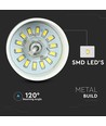 7W LED pendellampe - Ø34cm, hvid akryl skærm, 120 grader, inkl. lyskilde