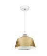 7W LED pendel med akryl guld skærm - 3000K, IP20, inkl. lyskilde