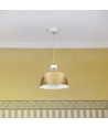 7W LED Pendel Lampe - Guld Lampeskærm, Akryl, 3000K