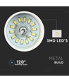7W LED pendel med akryl guld skærm - 3000K, IP20, inkl. lyskilde