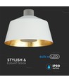 7W hvid LED pendellampe - Ø25cm, akryl, 3000K, inkl. lyskilde