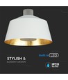 7W Pendel Lampe - Akryl, Hvid Lampeskærm, 3000K