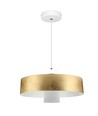 7W LED pendel, guld akrylskærm - Ø34cm, 3000K, 400lm, IP20