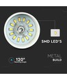 7W LED pendel, guld akrylskærm - Ø34cm, 3000K, 400lm, IP20