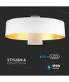 7W LED pendellampe - Ø34cm, hvid akryl skærm, 400lm, 120 grader, inkl. lyskilde