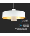 7W LED Pendel Lys - Akryl, Hvid Lampeskærm, 3000K